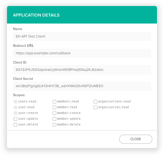 create OAuth 2.0 application